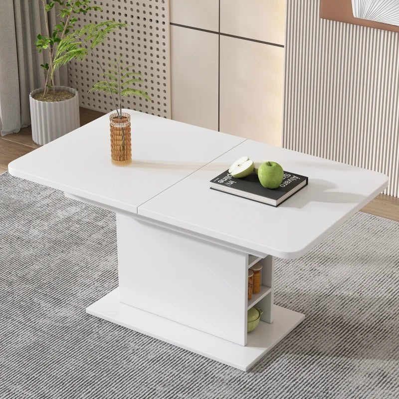 Table Basse de salon extensible blanc