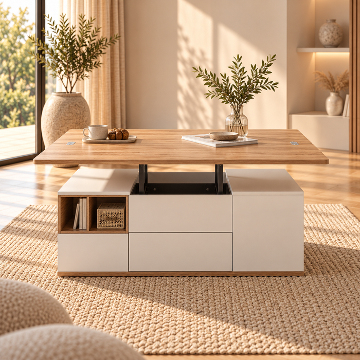 Table basse relevable Sylva en bois