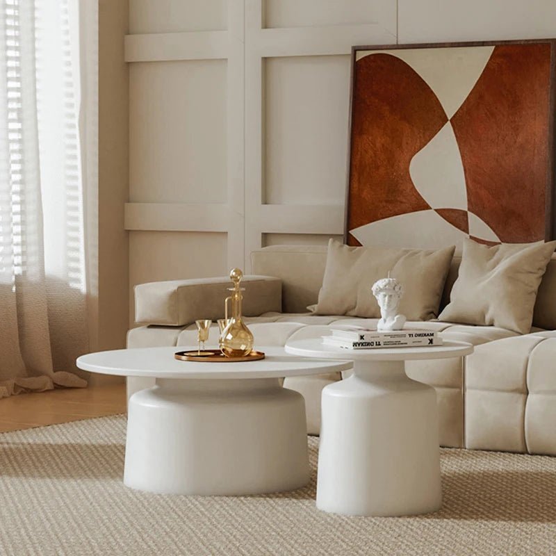 Table basse Skaya organique blanche