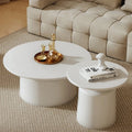 Table basse Skaya organique blanche