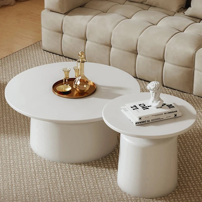 Table basse Skaya organique blanche