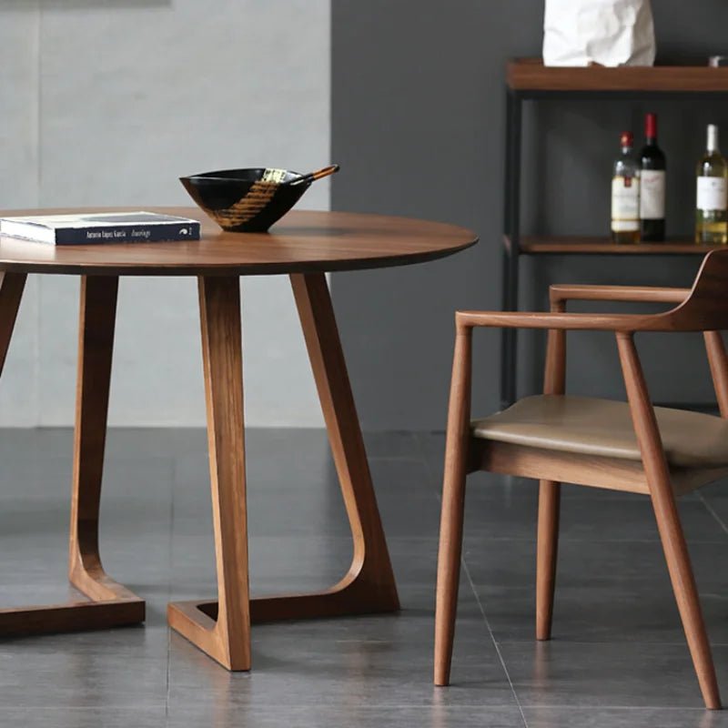 Table basse ronde Tove en bois massif
