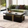 Table basse rectangulaire Nérys à 2 tiroirs
