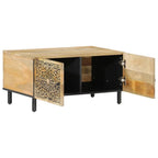 Table basse Kaori en bois sculpté