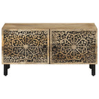 Table basse Kaori en bois sculpté