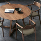 Table basse ronde Tove en bois massif