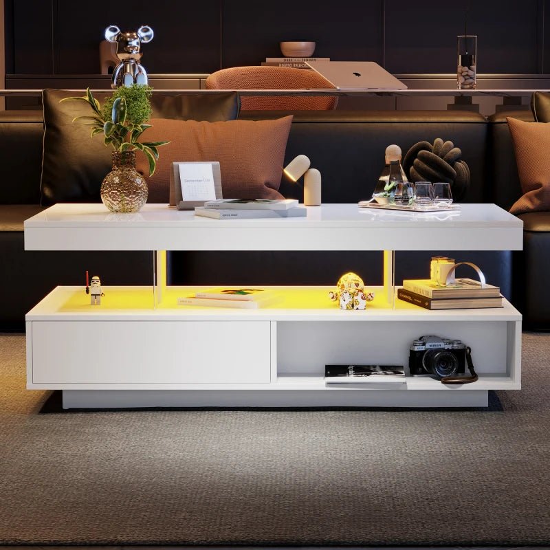 Table basse Lumys à LED