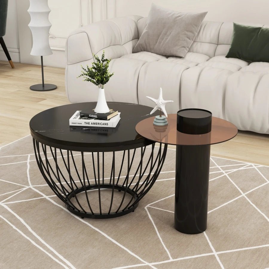Table basse gigogne Glacia en verre