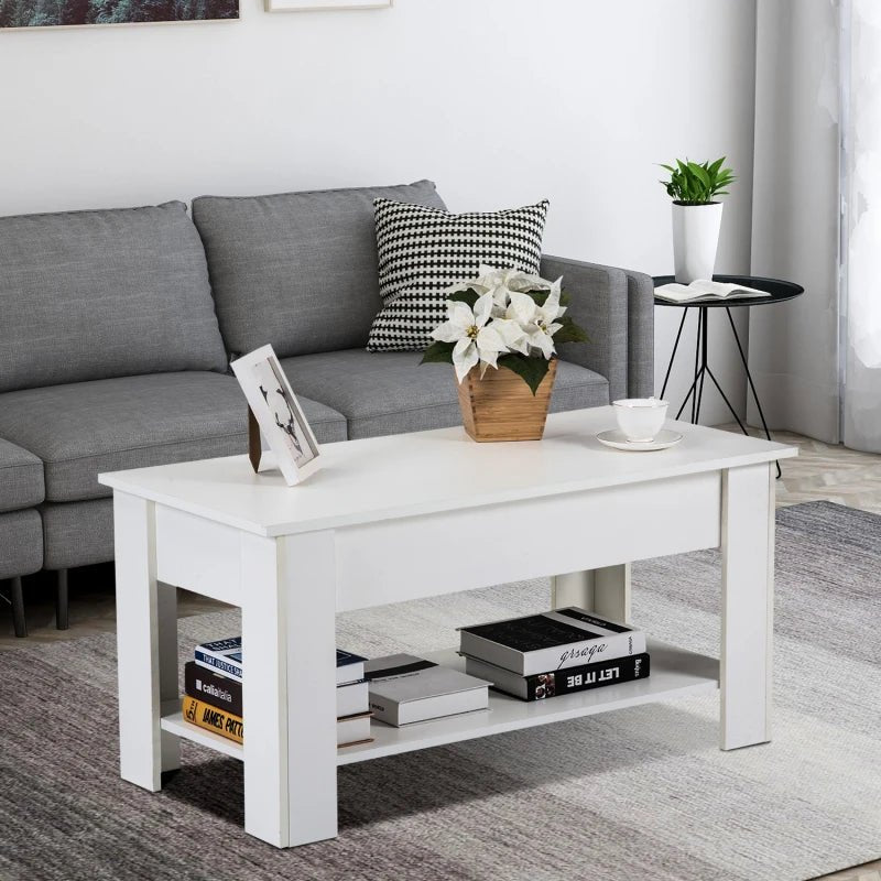 Table basse relevable Hélio à compartiment