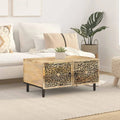 Table basse Kaori en bois sculpté