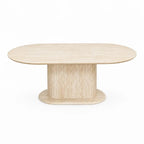 Table basse Sirane beige travertin