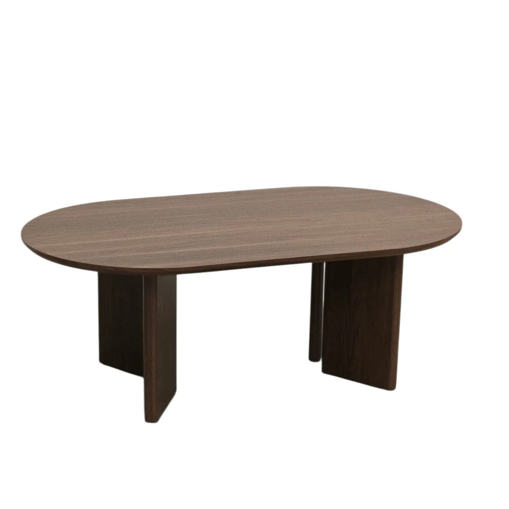 Table basse Morvane marron en noyer