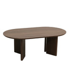 Table basse Morvane marron en noyer