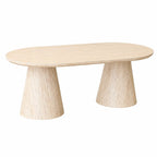 Table basse Liséa beige en travertin