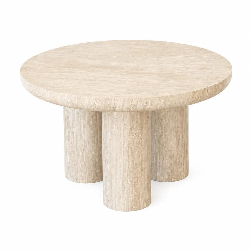 Table basse Norelle beige travertin