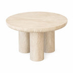 Table basse Norelle beige travertin