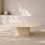 Table basse Sirane beige travertin